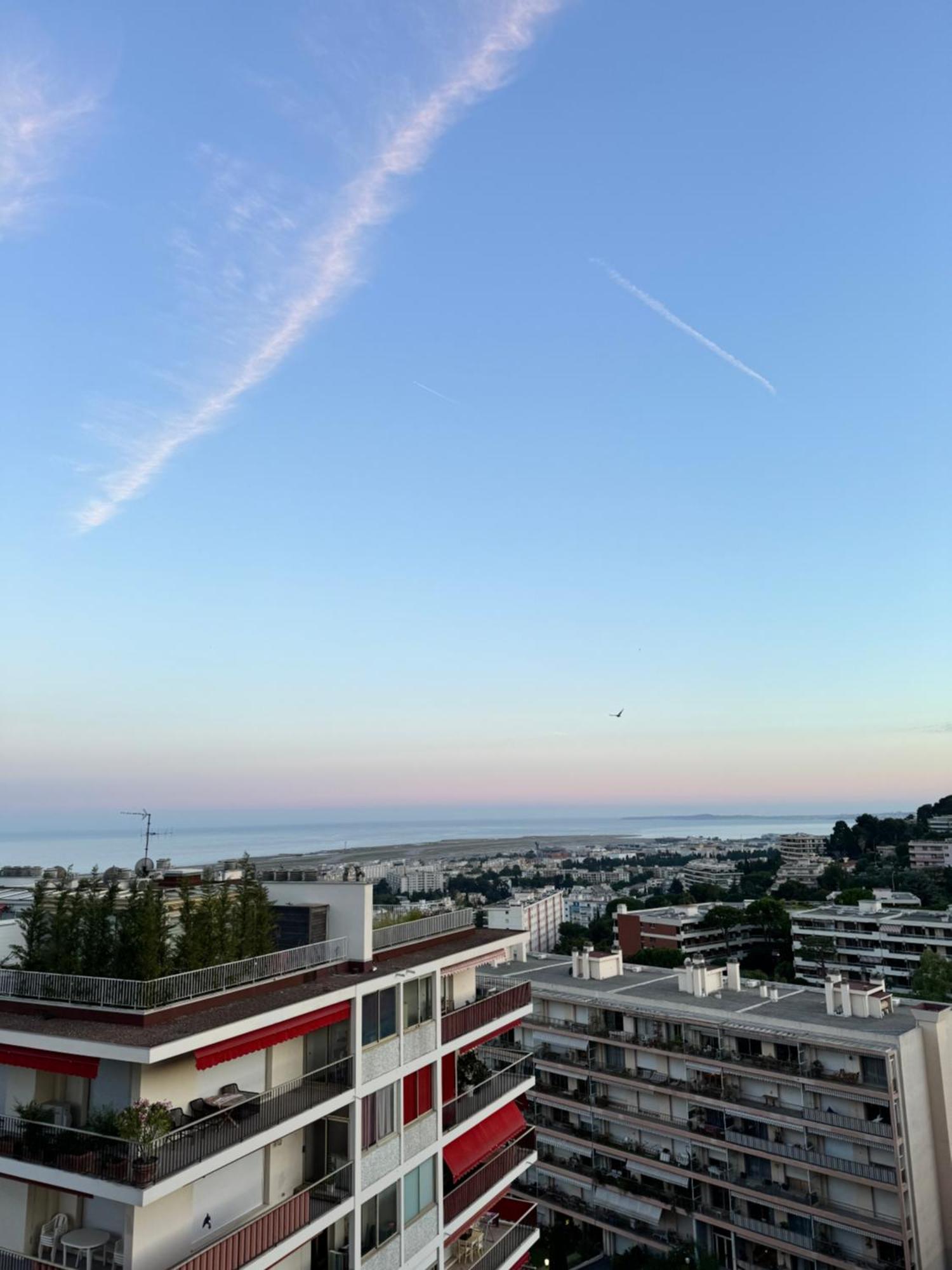 Appartement 2 Pieces Vue Mer A Nice Fabron Les Constellations Piscine 10Mn Promenade Des Anglais Екстериор снимка